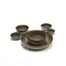 Farfurie SERAX Surface L 35,5x17 cm, verde camo