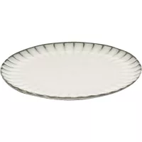 Farfurie SERAX Inku M 21 cm, albă