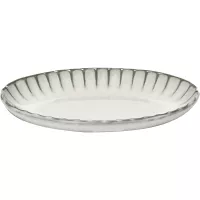 Bol oval SERAX Inku 22x15,4 cm, alb