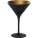 Pahar de cocktail Stölzle Elements 240 ml, negru/auriu
