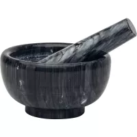 Mojar de marmură Küchenprofi 11 cm, negru