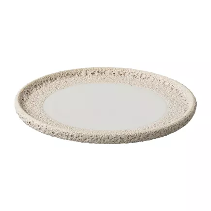 Farfurie plată de depozitare Style Point Vulcanic 16,5 cm, albă