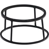 Suport tip bufet rotund antiderapant Style Point 22/24x12 cm, negru