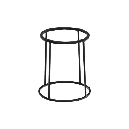 Suport tip bufet rotund antiderapant Style Point 22/24x28 cm, negru
