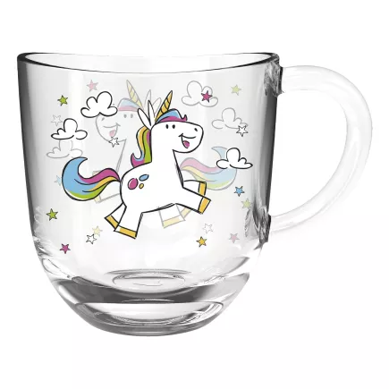 Pahar pentru copii cu mâner 280 ml, unicorn
