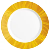 Farfurie întinsă Bormioli Rocco Careware 23,5 cm, galbenă