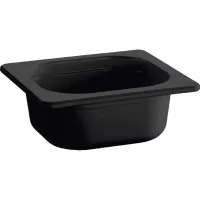 Recipient pentru gastronomie melaminat 1/6 APS Ecoline 1 l, negru
