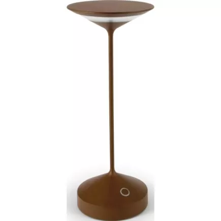 Lampă de masă LED Broggi Tempo, corten