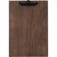 Securit Walnut Range A4 planșe de meniu cu clips, din lemn