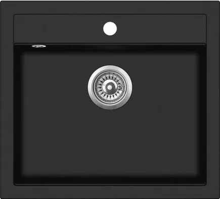 Chiuvetă de bucătarie Aquasanita Quadro 565 black metallic