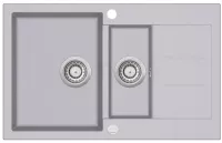 Chiuvetă de bucătărie Aquasanita Tesa 800.15E alumetallic