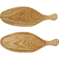 CHURCHILL Alchemy Buffet Tăblia din lemn ovală, cu mână, lungime: 530 mm