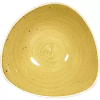 Miskă adâncă Churchill „Stonecast” „Mustard Seed Yellow”, triunghiulară, ø: 185 mm