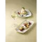 Talher dreptunghiular Churchill Stonecast Barley White, lungime: 269 mm
