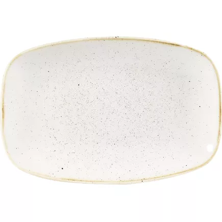 Plată rectangulară Churchill „Stonecast” „Barley White”, lungime: 237 mm.