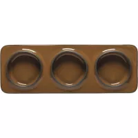 COSTA NOVA »Ambar« farfurie plată, dreptunghiulară, 3 compartimente, caramel, lungime: 280 mm