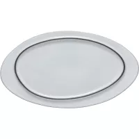COSTA NOVA Ambar farfurie plată, ovală, albă, lungime: 369 mm