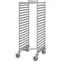 HUPFER Cărucior cu rafturi RWG/E 1/36-GN-75-B-U, 4 roți pivotante, ø 125 mm