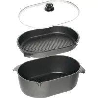 Set de tavă AMT GASTROGUSS cu capac, 3 piese.