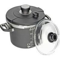 Set de oale AMT GASTROGUSS pentru gătit rapid, compatibil cu inducție, capacitate: 4,50 litri