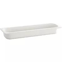 APS Ecoline recipient GN, GN 2/4, alb, volum: 4,30 litri, adâncime: 100 mm