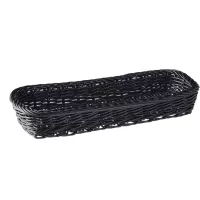 APS Economic Coș pentru tacâmuri, negru, înălțime: 45 mm, lungime: 270 mm, lățime: 100 mm