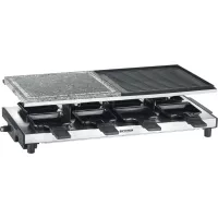 Raclette cu piatră de grătar naturală și plită de grătar