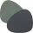 LINDDNA Suport de pahare, curve, Double, Cloud anthracite / Nupo pastelgreen