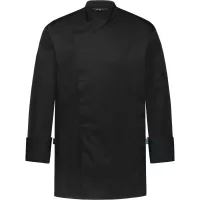 GREIFF Jachetă de bucătar bărbați Jersey cu mânecă lungă, negru