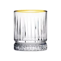 PAŞABAHCE Elysia Gold Pahar de whisky, Capacitate: 0,35 Litri, Înălțime: 98 mm, Ø: 84 mm