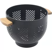 Sită cu mânere din lemn, înălțime: 180 mm, ø: 220 mm