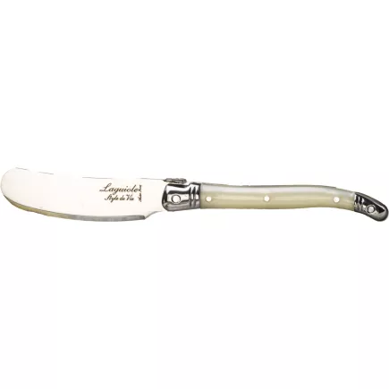 MONTARGO Laguiole Premium Line Cuțit pentru unt perlamut 4 piese, Înălțime: 18 mm