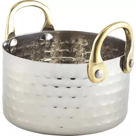 GENWARE Bol de servire din inox, suprafață ciocănită, Înălțime: 50 mm, Ø: 92 mm