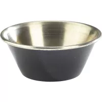 GENWARE Bol din oțel inoxidabil, înălțime: 26 mm, diametru: 62 mm, negru