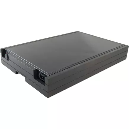 Placă de încălzire cu cadru, înălțime: 90 mm, lungime: 570 mm, lățime: 380 mm, gri