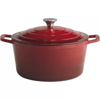 APS 5 Stars Oală cu capac, înălțime: 130 mm, ø: 280 mm, roșu