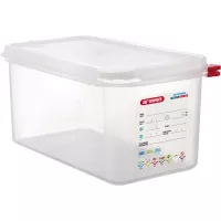 ARAVEN Recipient cu capac GN 1/3, PP, adâncime: 150 mm, volum: 6 L, hermetic