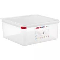 ARAVEN Recipient cu capac GN 2/3, PP, adâncime: 150 mm, capacitate: 14 L, hermetic.