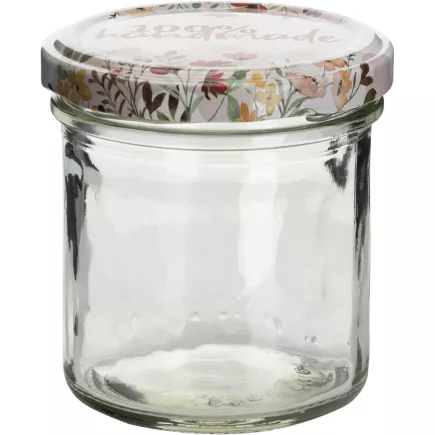 Borcane pentru conservare Gastro 165 ml, capac cu filet inscripționat „handmade”, set de 6 bucăți