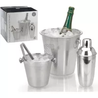 Set de bar 4 piese, din oțel inoxidabil