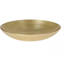 Bol de sticlă, auriu, înălțime: 60 mm, diametru: 300 mm