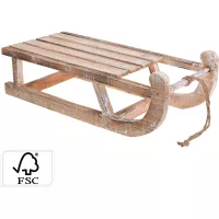 Săniuțe decorative de Crăciun, din lemn, Înălțime: 160 mm, Lungime: 510 mm, Lățime: 240 mm