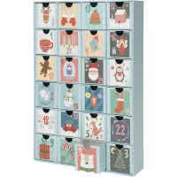 Calendar de Advent din hârtie, Înălțime: 383 mm, Lungime: 257 mm, Lățime: 64 mm