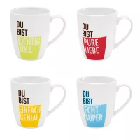 Genial Cană de cafea, diverse modele, conținut: 0,32 litri, înălțime: 101 mm, ø: 83 mm