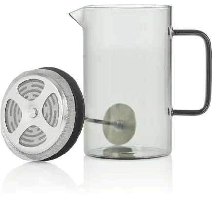 AdHoc Cafetieră tip French Press din sticlă, capacitate: 0,60 litri, înălțime: 177 mm, ø: 90 mm