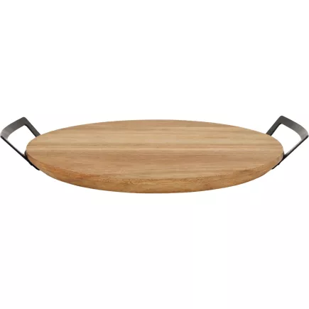 Tăviţă de servire cu mânere, lemn de acacia, înălțime: 50 mm, lungime: 335 mm.