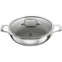Astral Tigaie pentru prăjit cu capac din sticlă, înălțime: 90 mm, lungime: 350 mm
