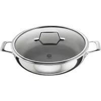 Astral Tigaie pentru prăjit cu capac din sticlă, înălțime: 100 mm, lungime: 380 mm