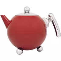 BREDEMEIJER Bella Ceainic cu pereți dubli, capacitate: 1,20 litri, înălțime: 181 mm, roșu