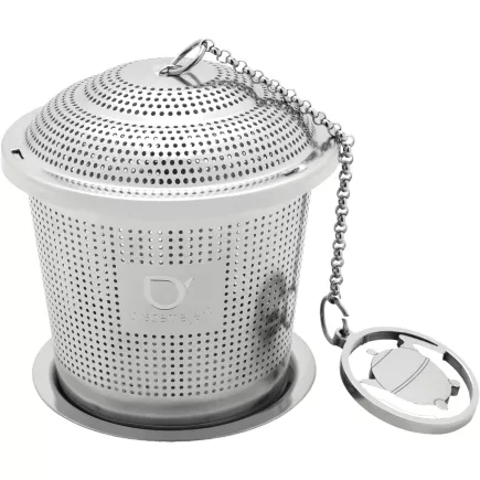 BREDEMEIJER Bella Ronde Sită de ceai din inox cu suport, Înălțime: 72 mm, ø: 67 mm